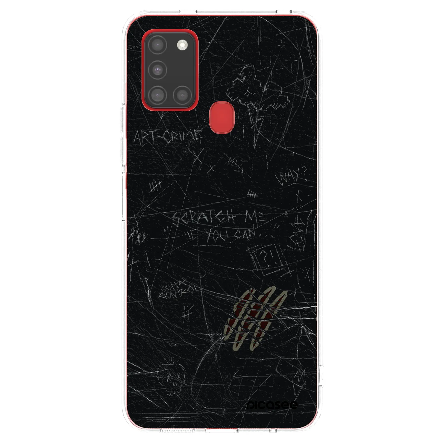 Picasee husă transparentă din silicon pentru Samsung Galaxy A21s - SCRATCH