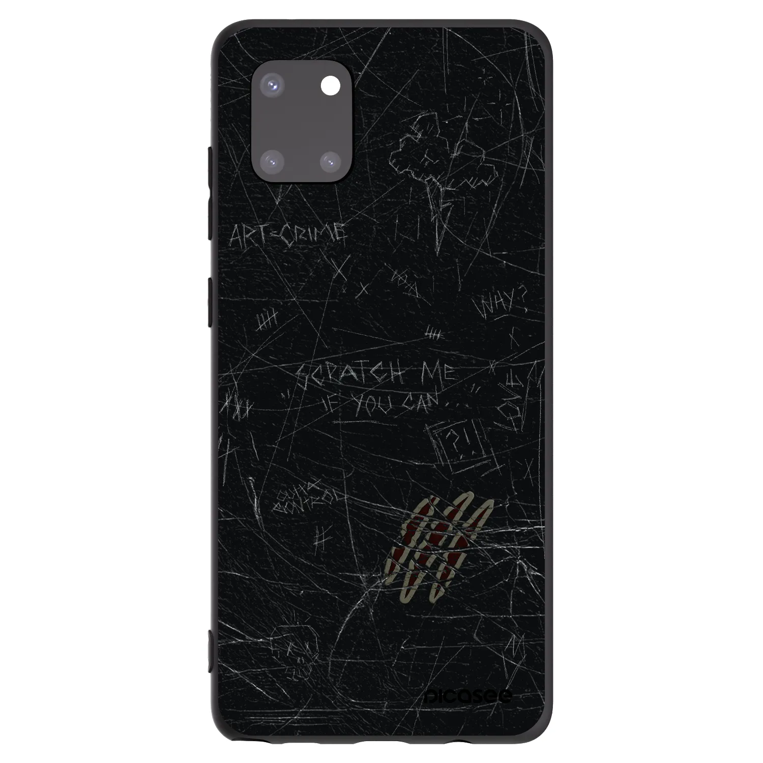 Picasee husă neagră din silicon pentru Samsung Galaxy Note 10 Lite N770F - SCRATCH