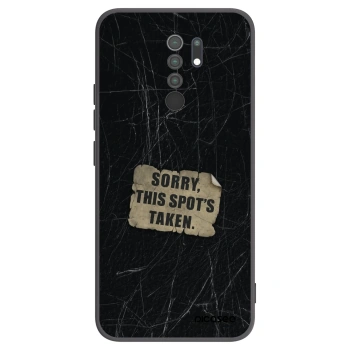 Picasee husă neagră din silicon pentru Xiaomi Redmi 9 - SORRY