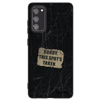 Picasee husă neagră din silicon pentru Samsung Galaxy S20 FE - SORRY