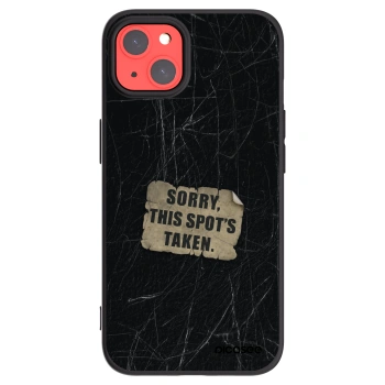 Picasee husă neagră din silicon pentru Apple iPhone 13 - SORRY