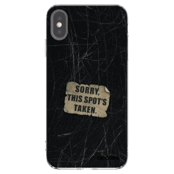 Picasee husă transparentă din silicon pentru Apple iPhone XS Max - SORRY
