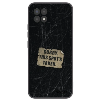 Picasee husă neagră din silicon pentru Realme 8i - SORRY