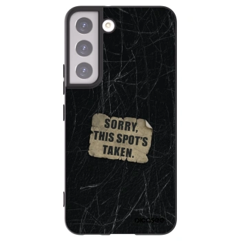 Picasee husă neagră din silicon pentru Samsung Galaxy S22 5G - SORRY