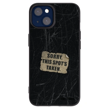 Picasee husă neagră din silicon pentru Apple iPhone 14 - SORRY