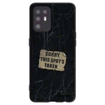 Picasee husă neagră din silicon pentru OPPO A94 5G - SORRY