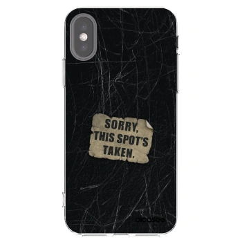 Picasee husă transparentă din silicon pentru Apple iPhone X/XS - SORRY