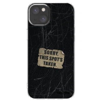 Picasee husă transparentă din silicon pentru Apple iPhone 15 Plus - SORRY