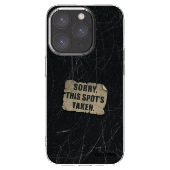 Picasee husă transparentă din silicon pentru Apple iPhone 15 Pro - SORRY