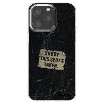 Picasee husă transparentă din silicon pentru Apple iPhone 15 Pro Max - SORRY