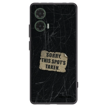 Picasee husă neagră din silicon pentru Motorola Moto G35 5G - SORRY