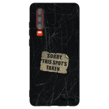 Picasee husă neagră din silicon pentru Huawei P30 - SORRY