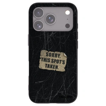 Picasee husă neagră din silicon pentru Apple iPhone 17 Pro - SORRY