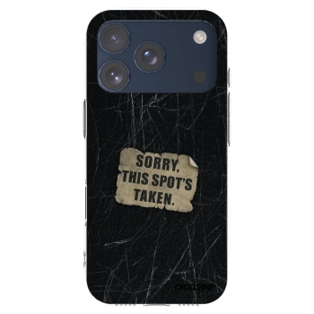 Picasee husă transparentă din silicon pentru Apple iPhone 17 Pro - SORRY