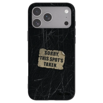 Picasee husă neagră din silicon pentru Apple iPhone 18 Pro Max - SORRY