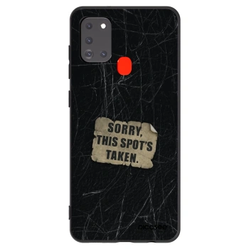 Picasee husă neagră din silicon pentru Samsung Galaxy A21s - SORRY