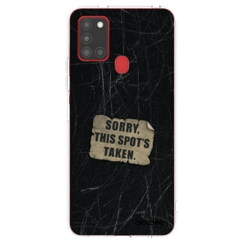 Picasee husă transparentă din silicon pentru Samsung Galaxy A21s - SORRY