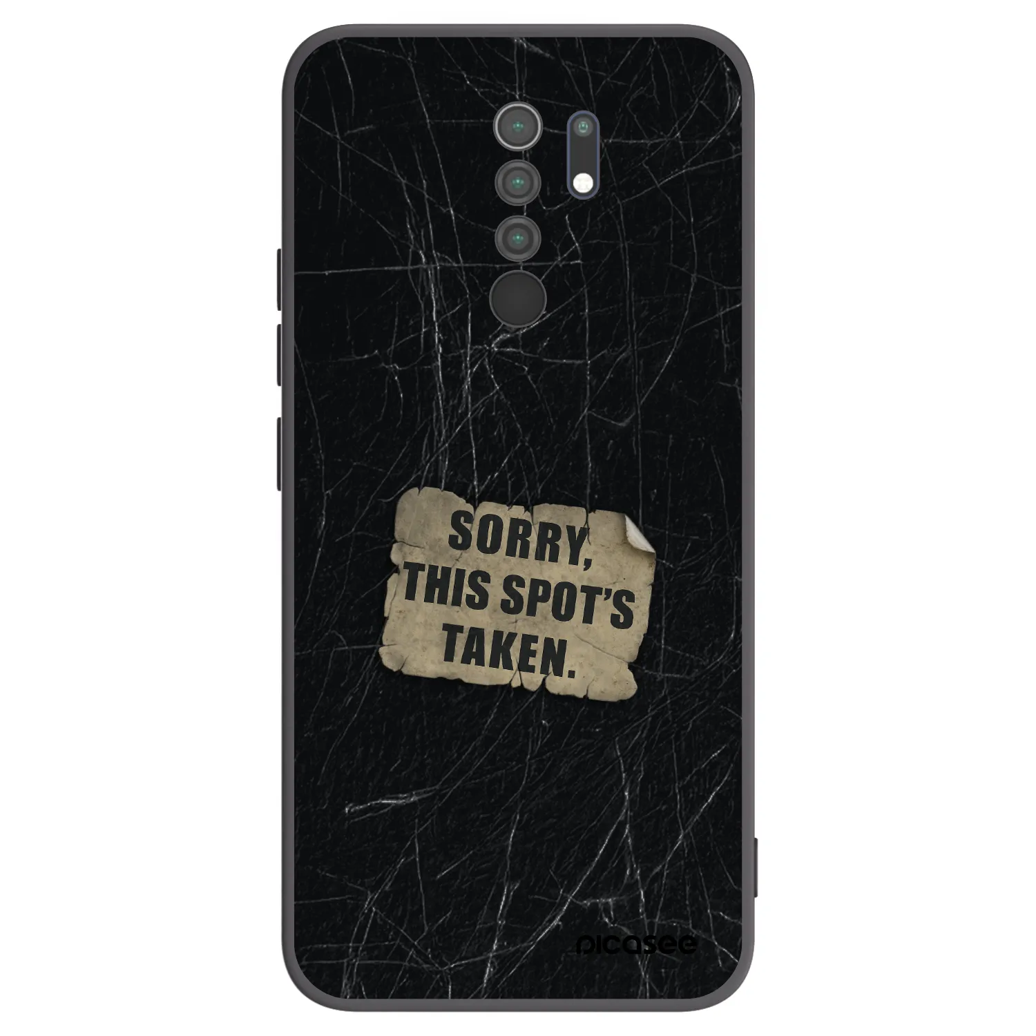 Picasee husă neagră din silicon pentru Xiaomi Redmi 9 - SORRY