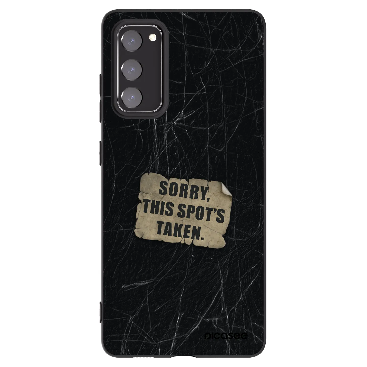 Picasee husă neagră din silicon pentru Samsung Galaxy S20 FE - SORRY