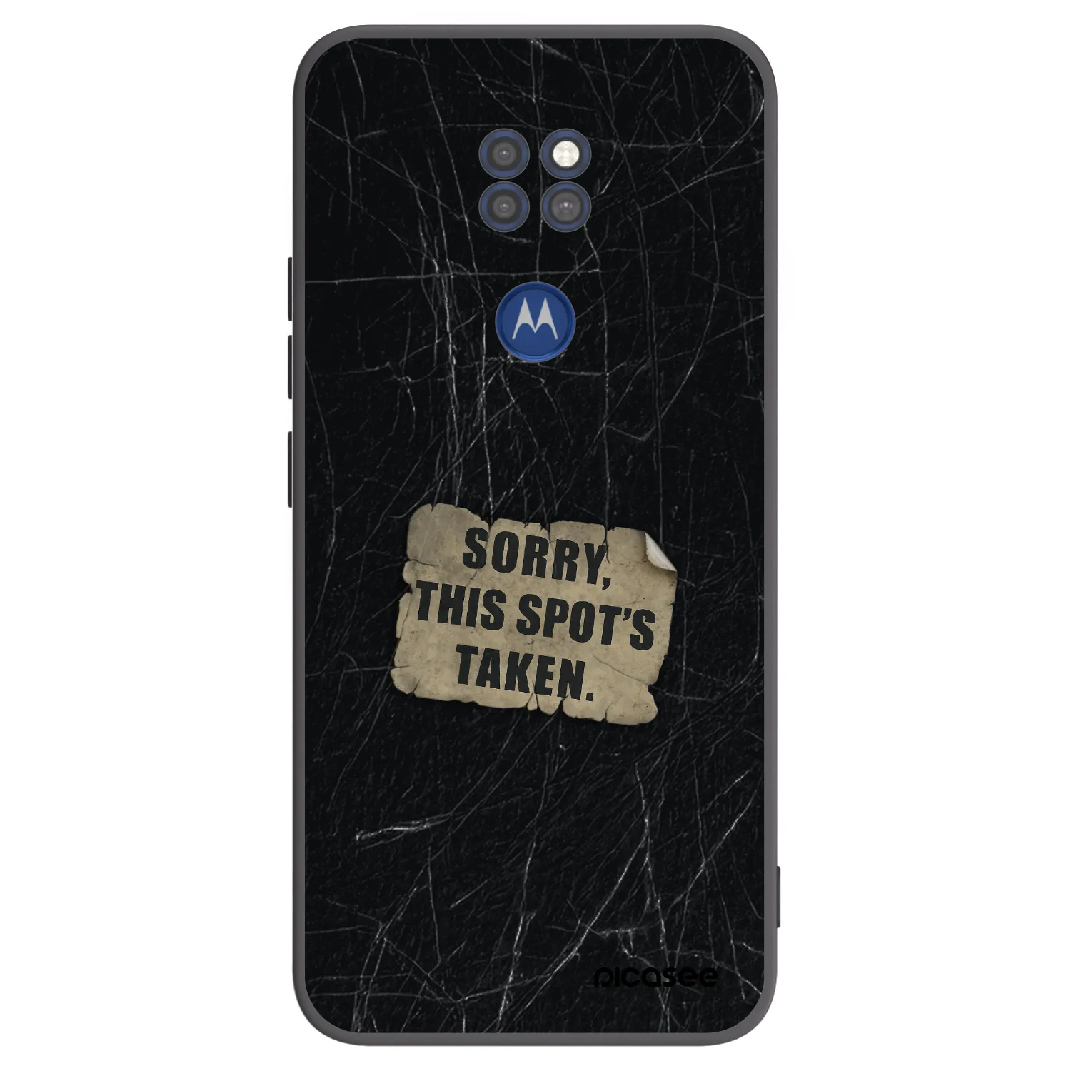 Picasee husă neagră din silicon pentru Motorola Moto G9 Play - SORRY