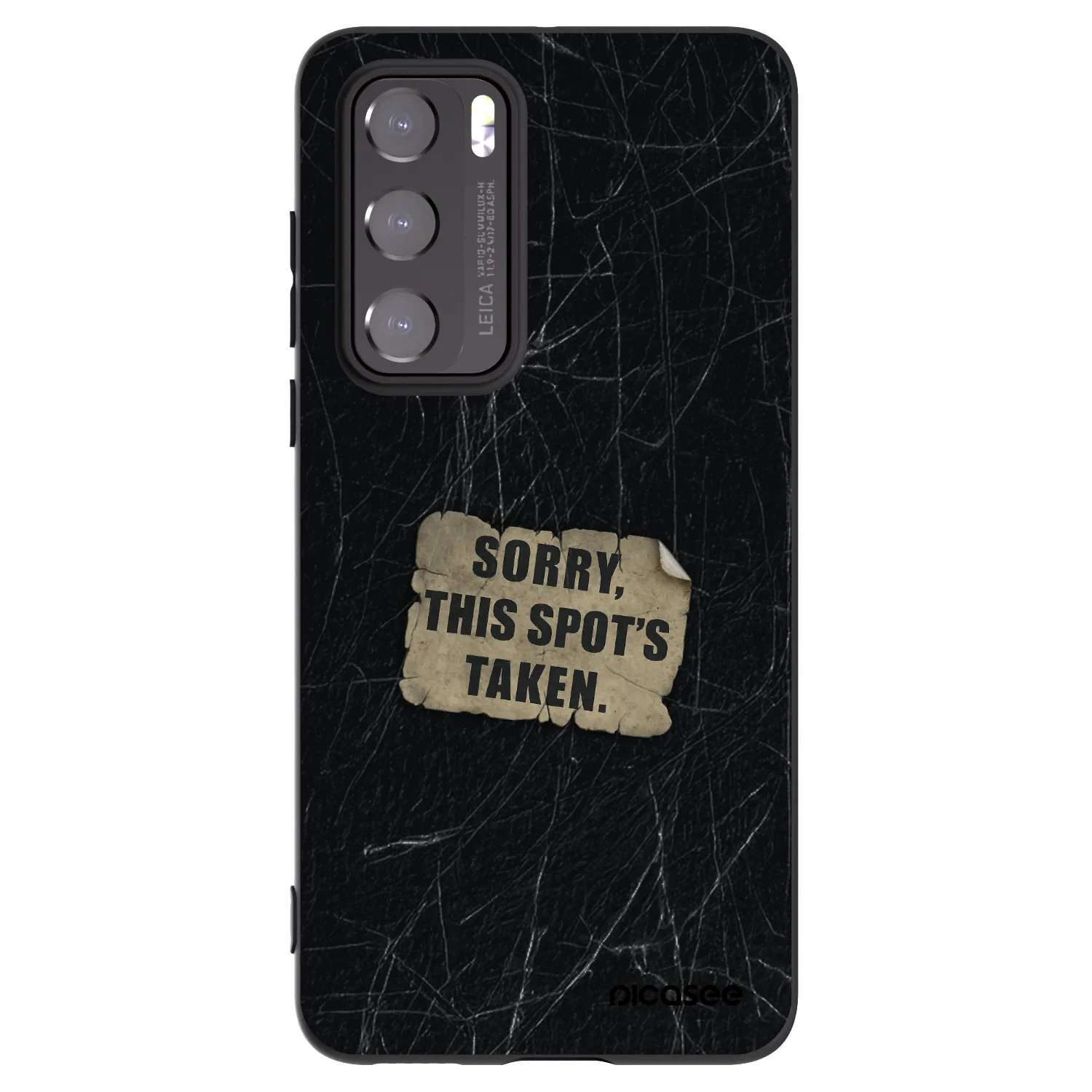 Picasee husă neagră din silicon pentru Huawei P40 - SORRY