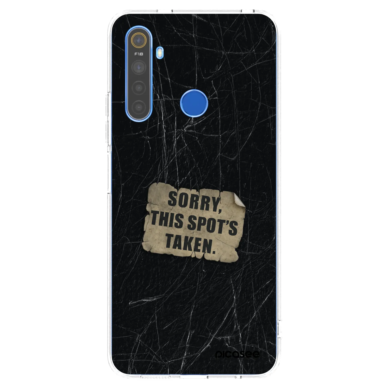 Picasee husă transparentă din silicon pentru Realme 5 - SORRY