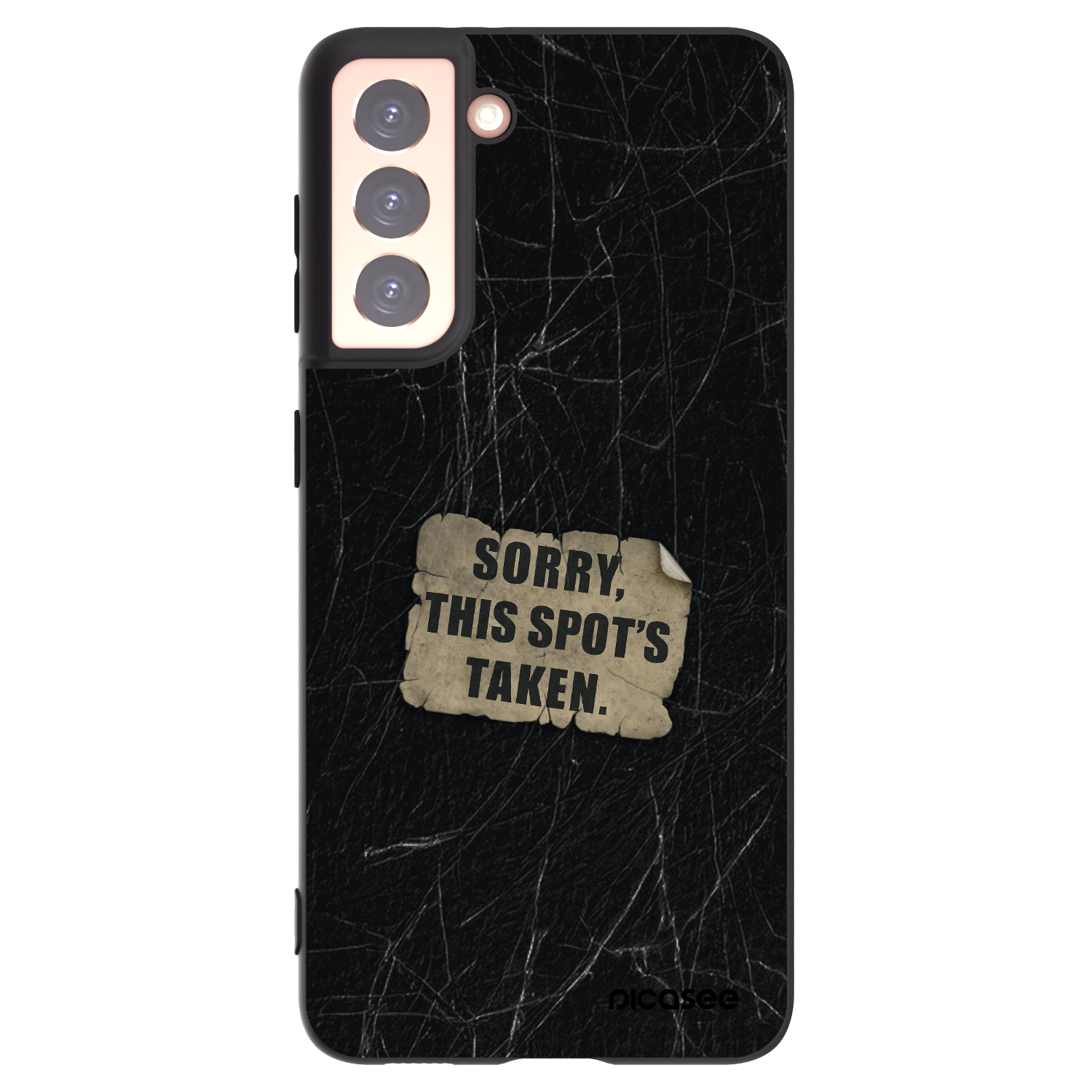 Picasee husă neagră din silicon pentru Samsung Galaxy S21 5G G991B - SORRY