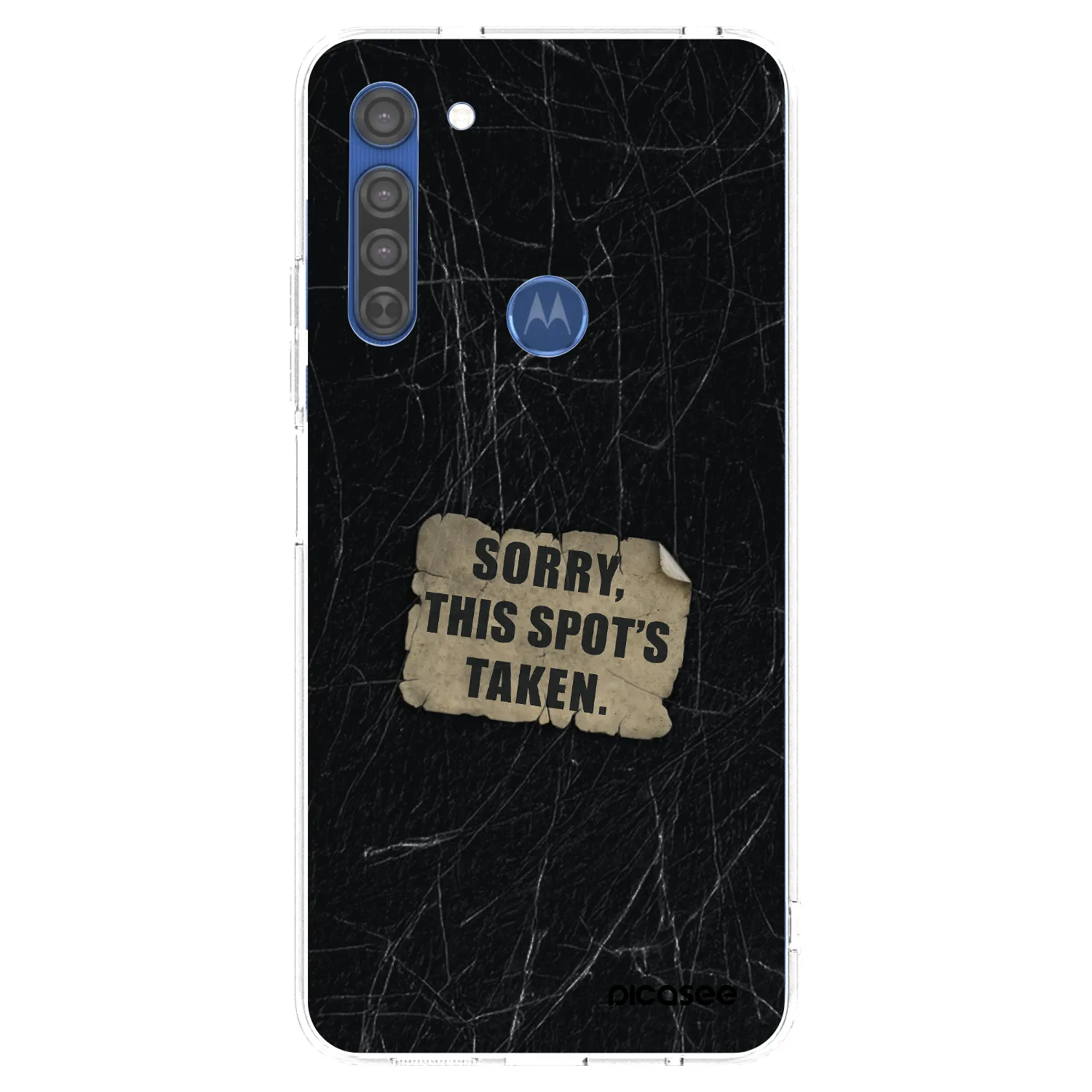 Picasee husă transparentă din silicon pentru Motorola Moto G8 - SORRY
