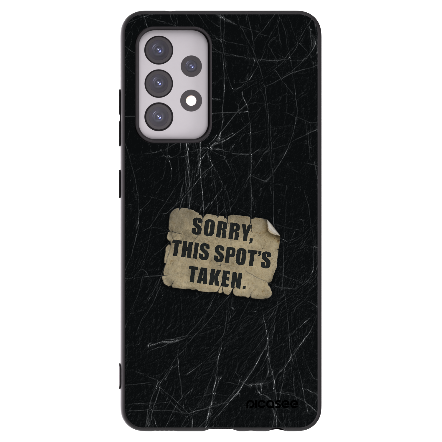 Picasee husă neagră din silicon pentru Samsung Galaxy A52 5G A525F - SORRY