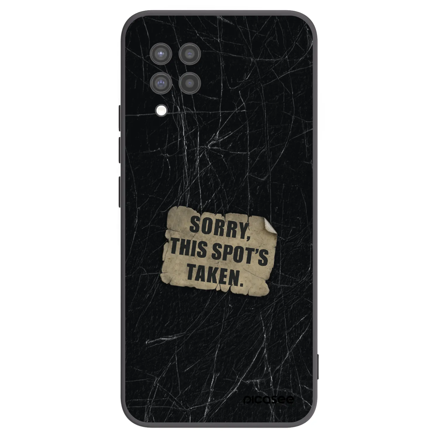 Picasee husă neagră din silicon pentru Samsung Galaxy A42 A426B - SORRY