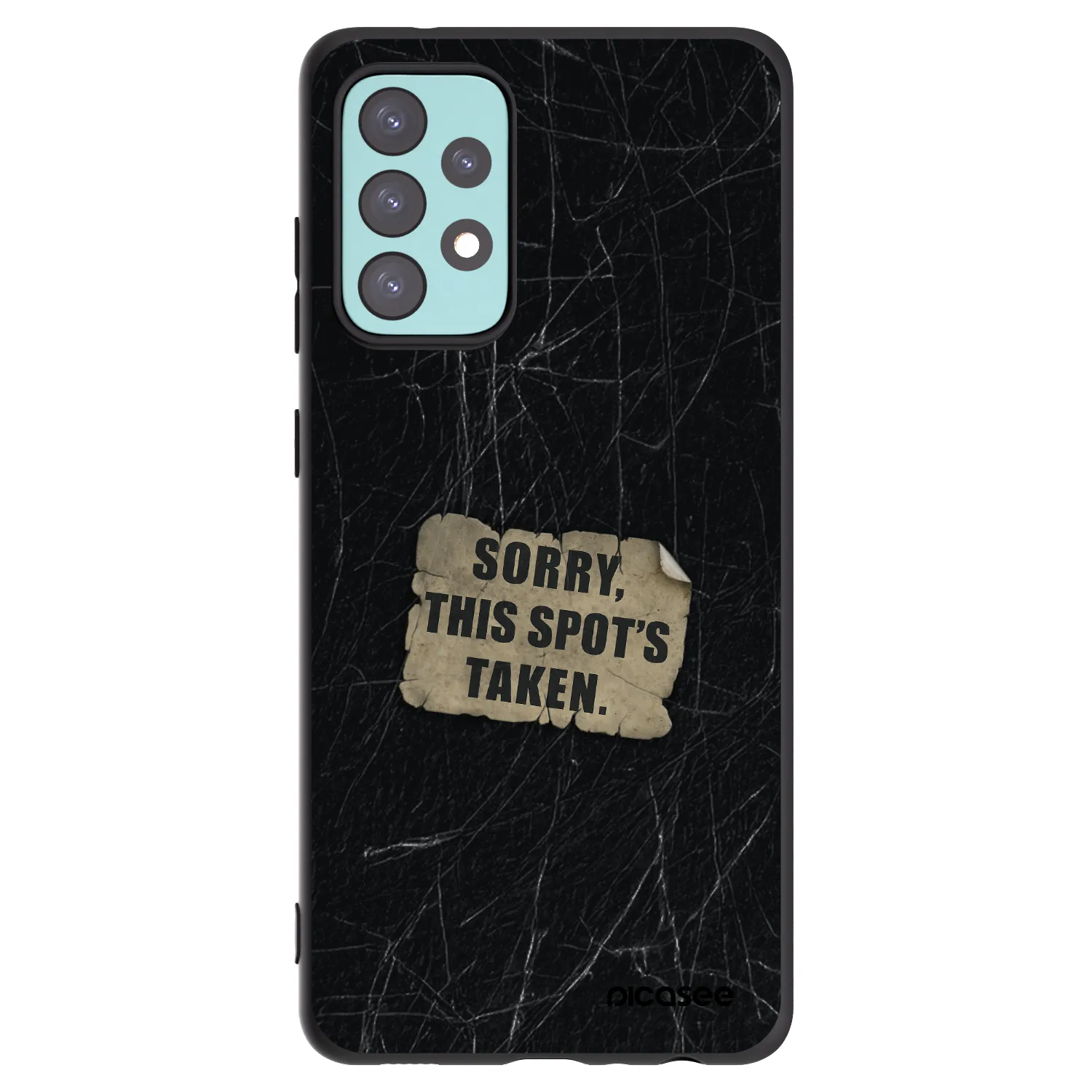 Picasee husă neagră din silicon pentru Samsung Galaxy A72 A725F - SORRY