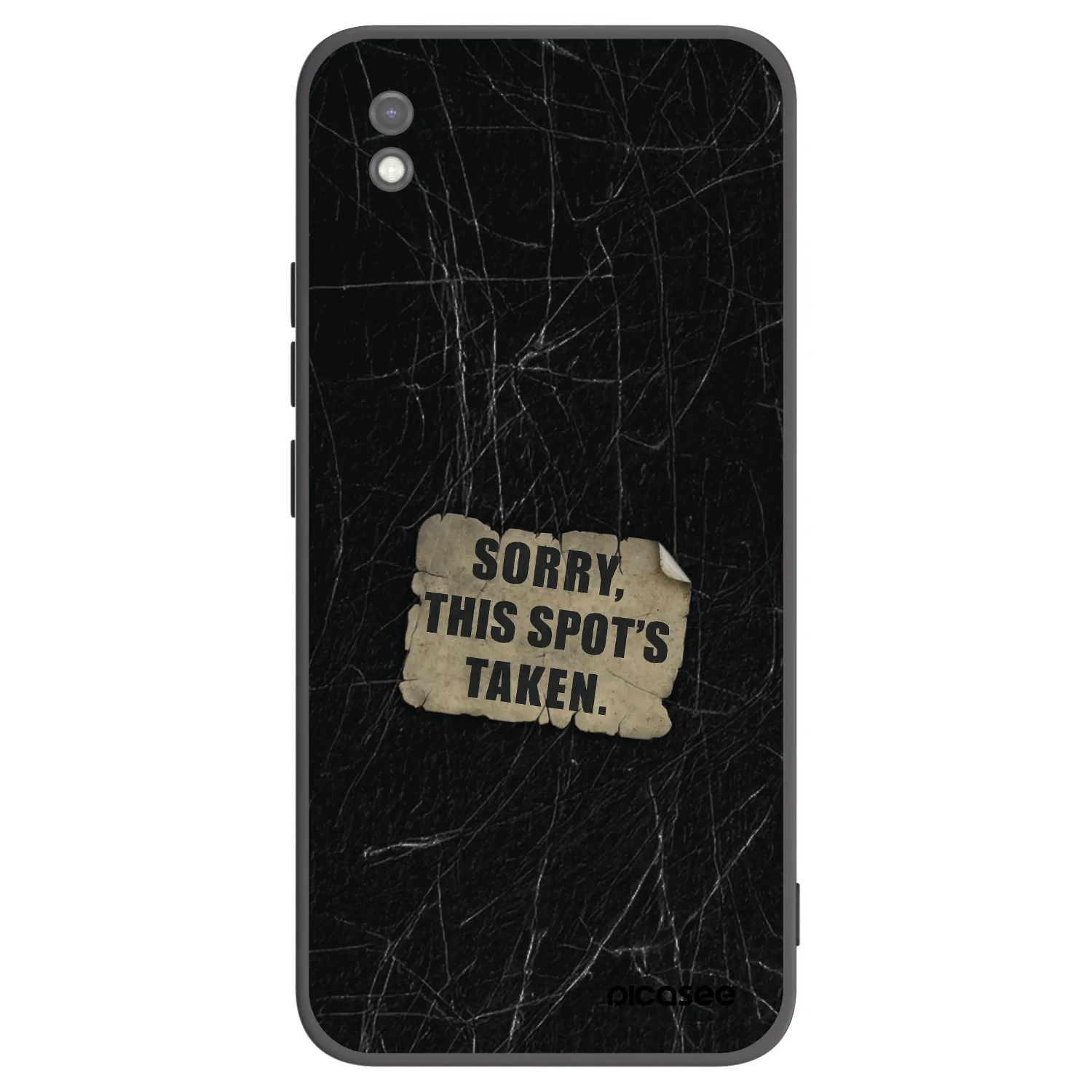 Picasee husă neagră din silicon pentru Xiaomi Redmi 9AT - SORRY