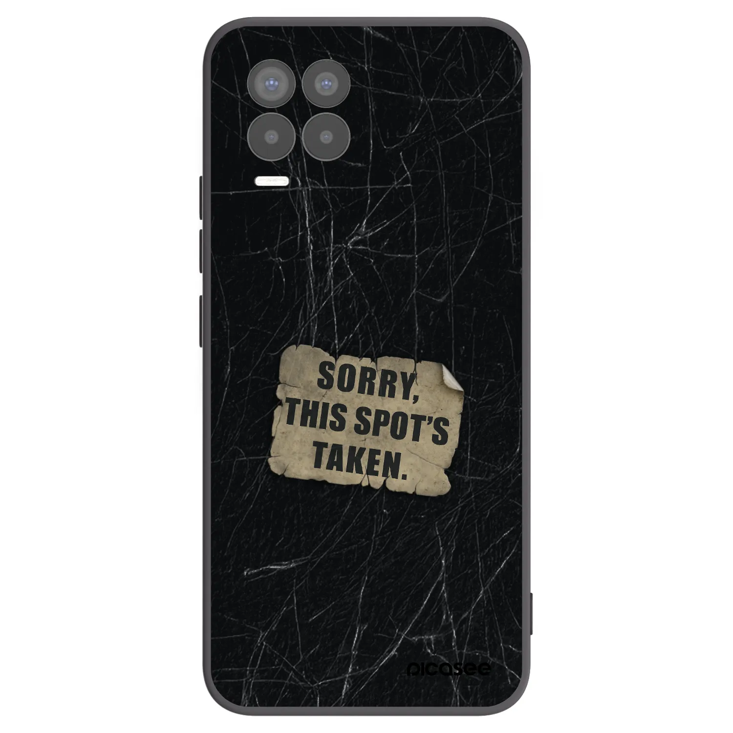 Picasee husă neagră din silicon pentru Realme 8 Pro - SORRY