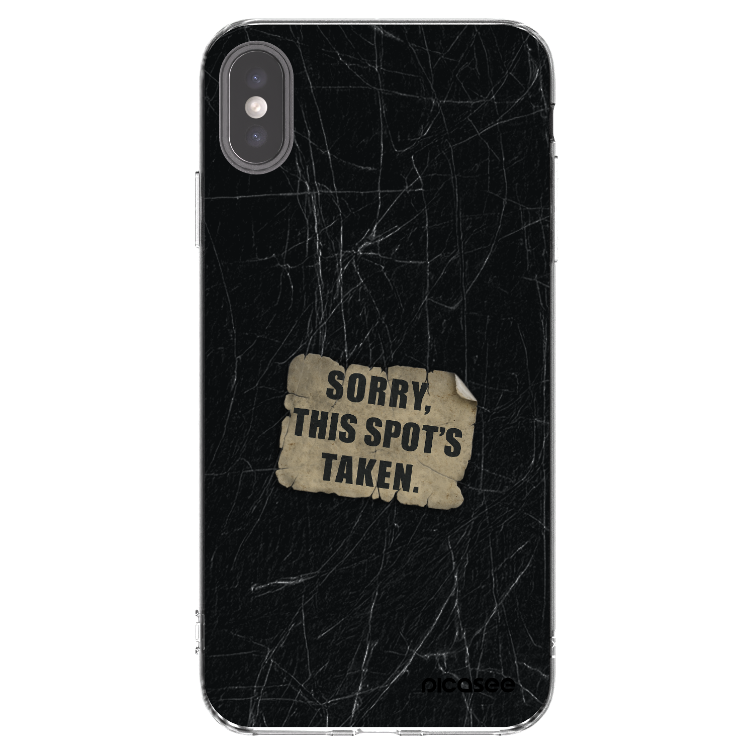 Picasee husă transparentă din silicon pentru Apple iPhone XS Max - SORRY