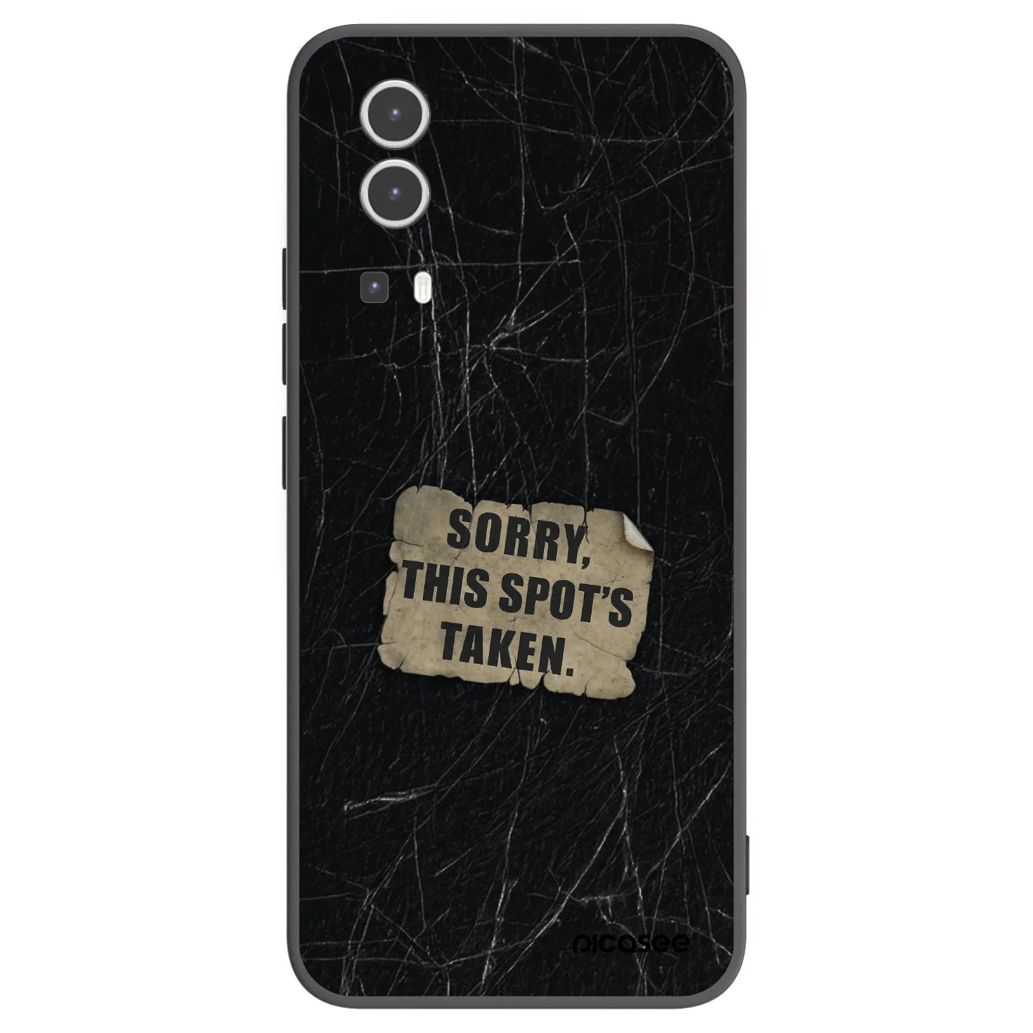 Picasee husă neagră din silicon pentru Vivo Y72 5G - SORRY