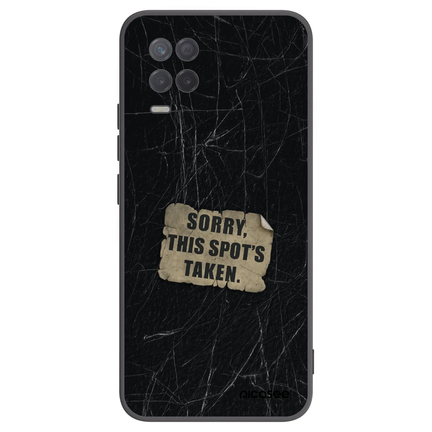 Picasee husă neagră din silicon pentru Realme 8 5G - SORRY