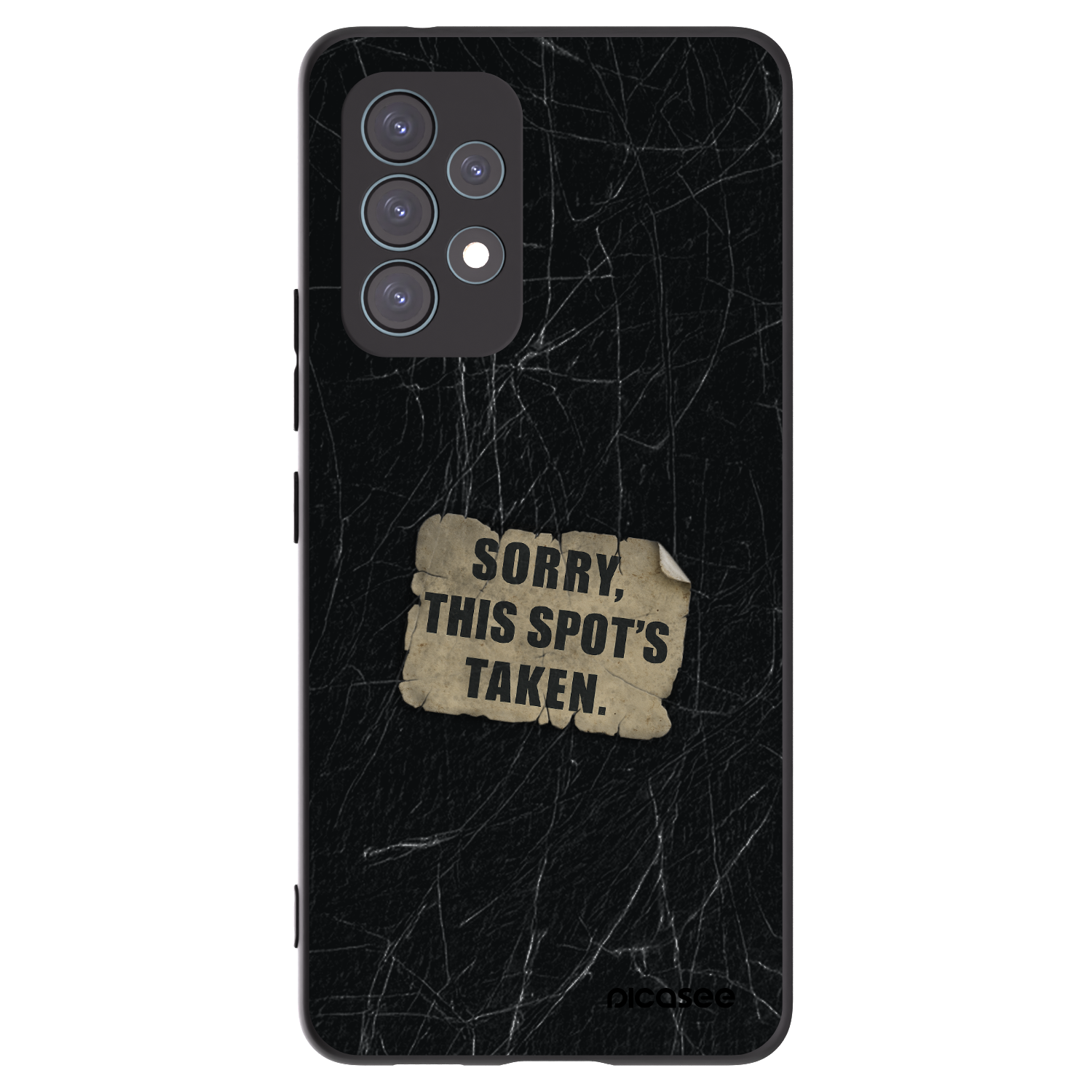 Picasee husă neagră din silicon pentru Samsung Galaxy A53 5G A536 - SORRY