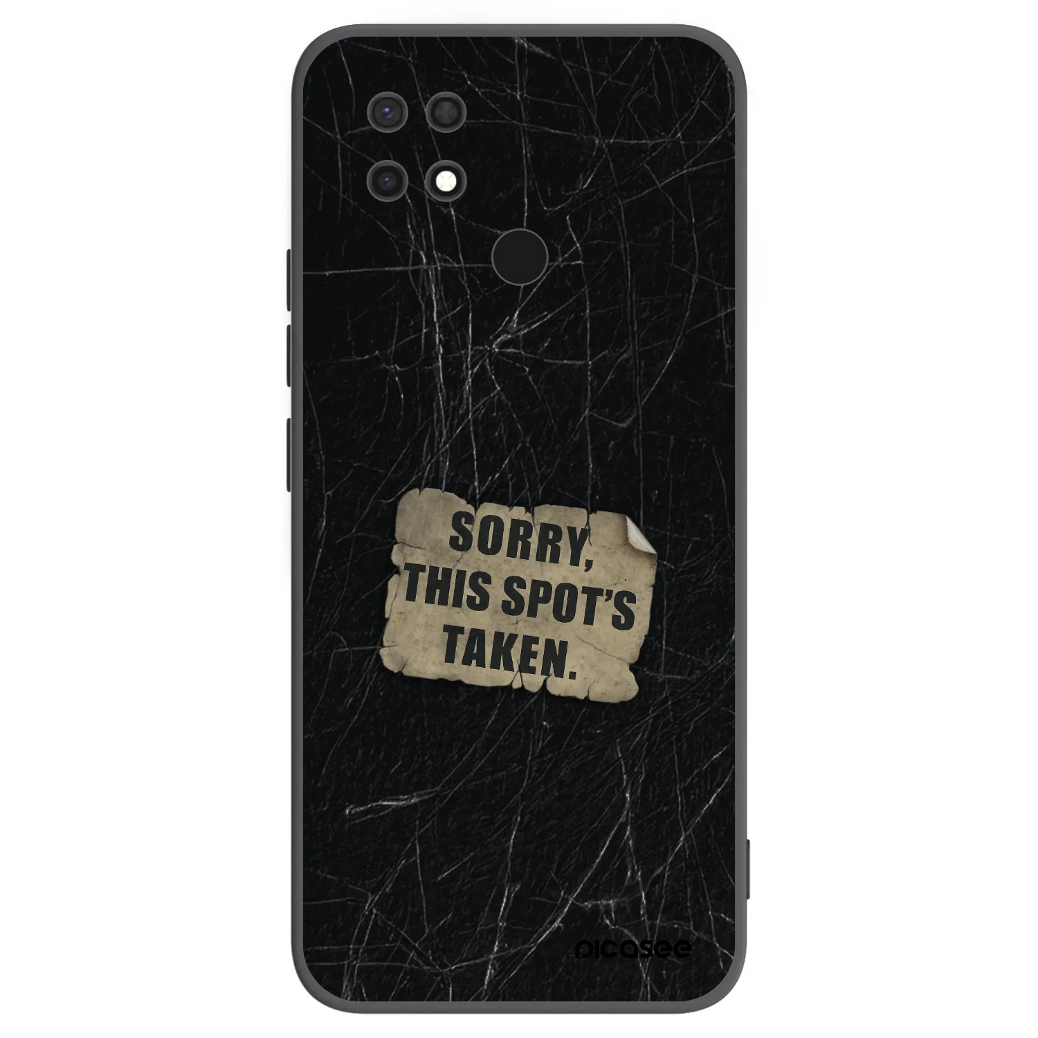 Picasee husă neagră din silicon pentru Xiaomi Redmi 10C - SORRY