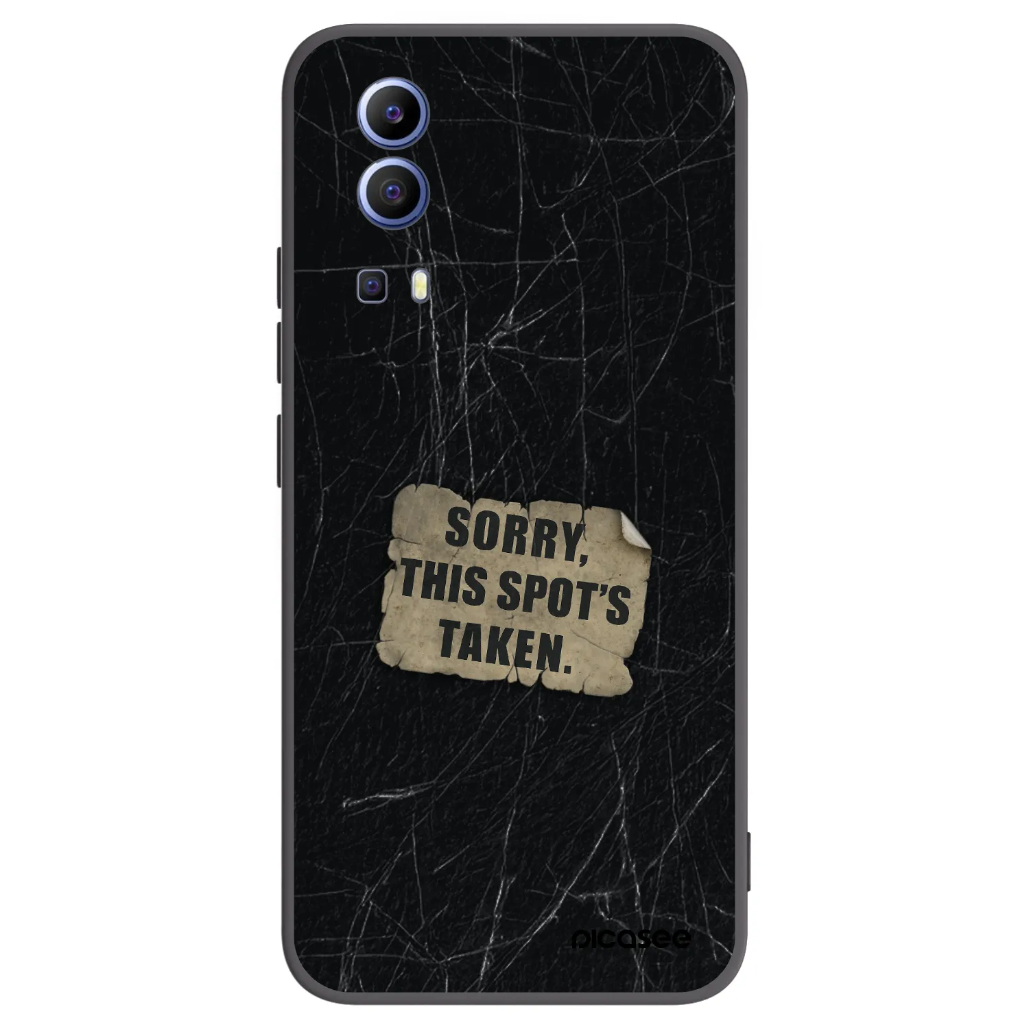 Picasee husă neagră din silicon pentru Vivo Y52 5G - SORRY