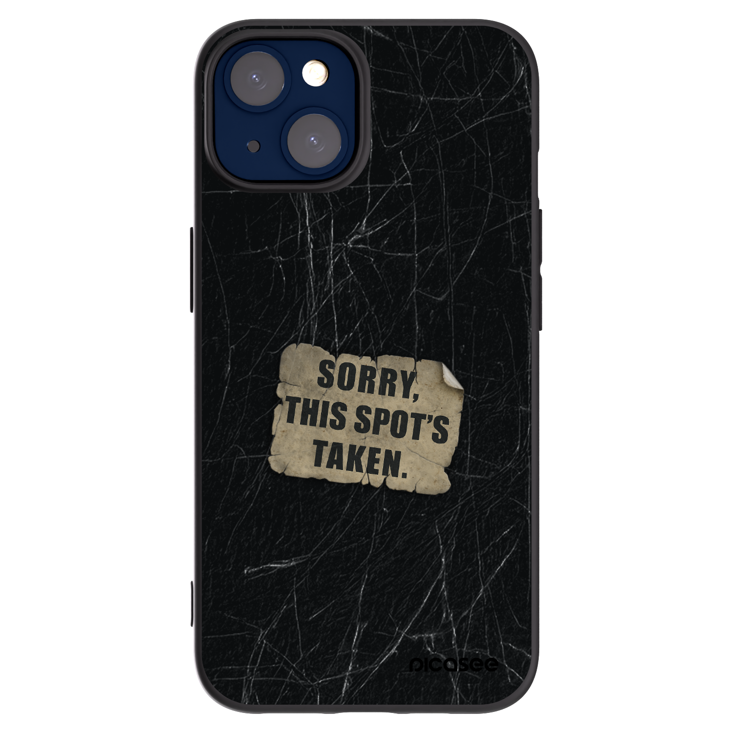Picasee husă neagră din silicon pentru Apple iPhone 14 - SORRY