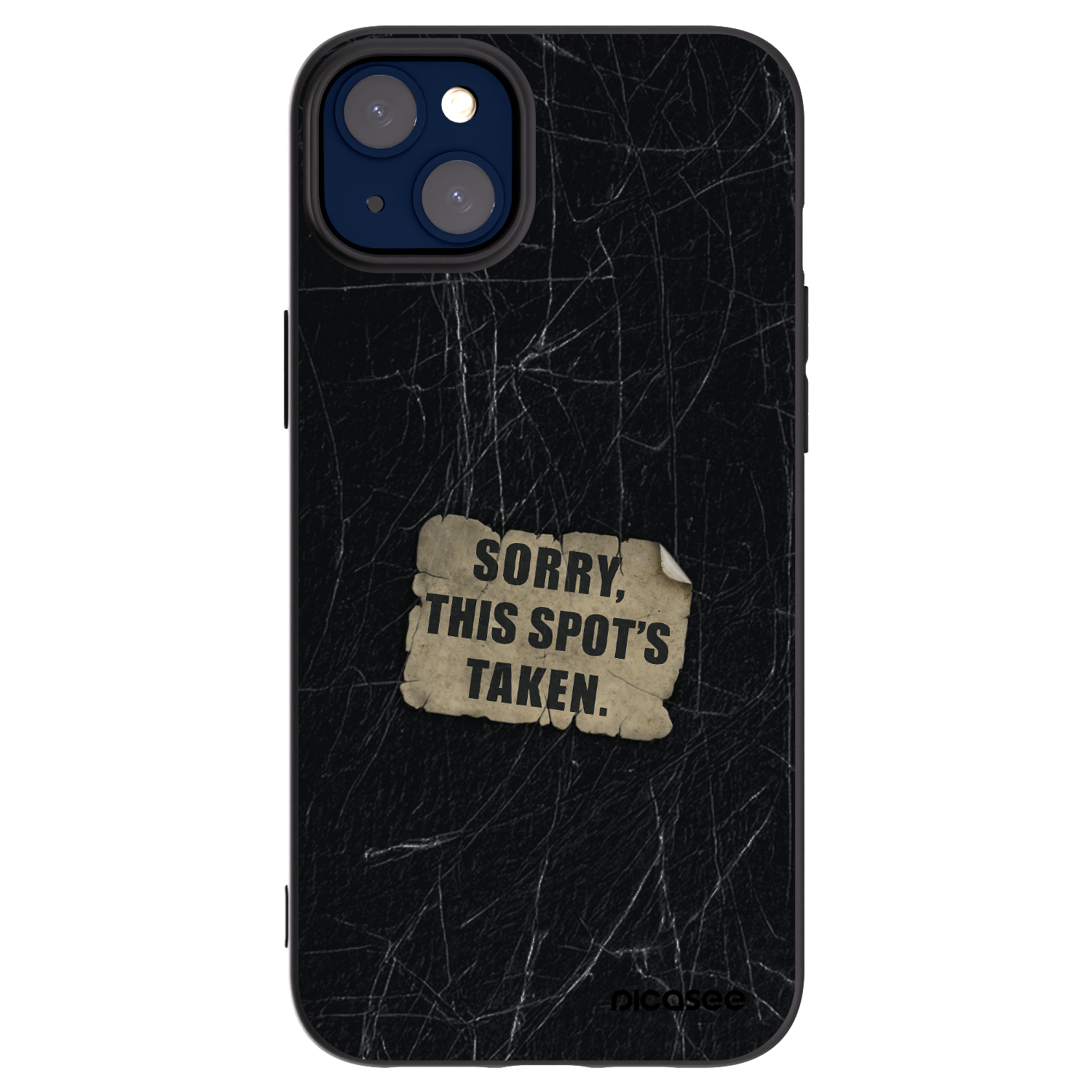 Picasee husă neagră din silicon pentru Apple iPhone 14 Plus - SORRY