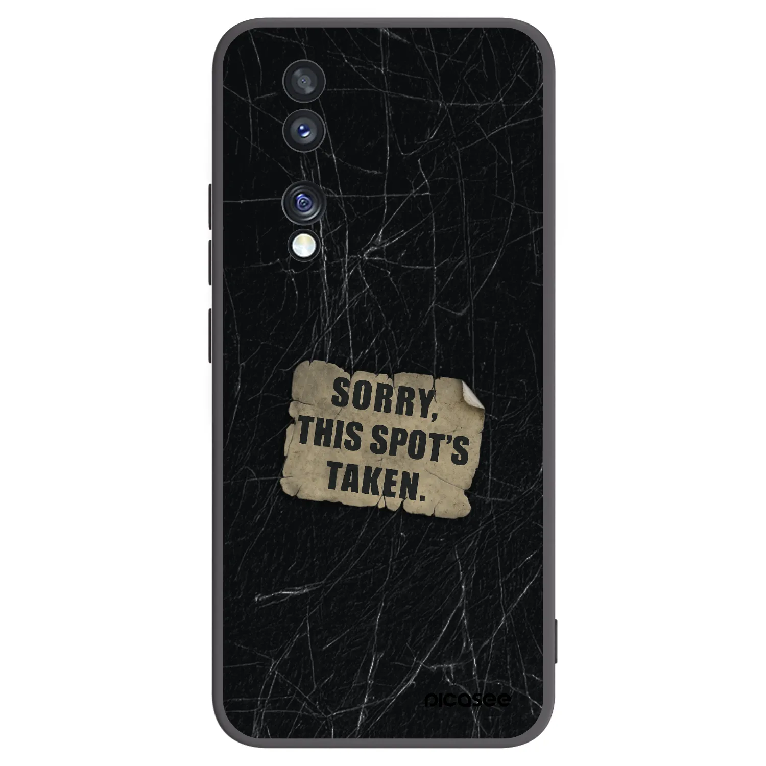 Picasee husă neagră din silicon pentru Honor 70 - SORRY
