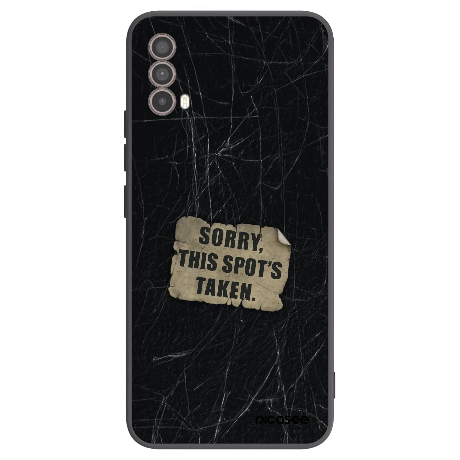 Picasee husă neagră din silicon pentru Motorola Moto E40 - SORRY