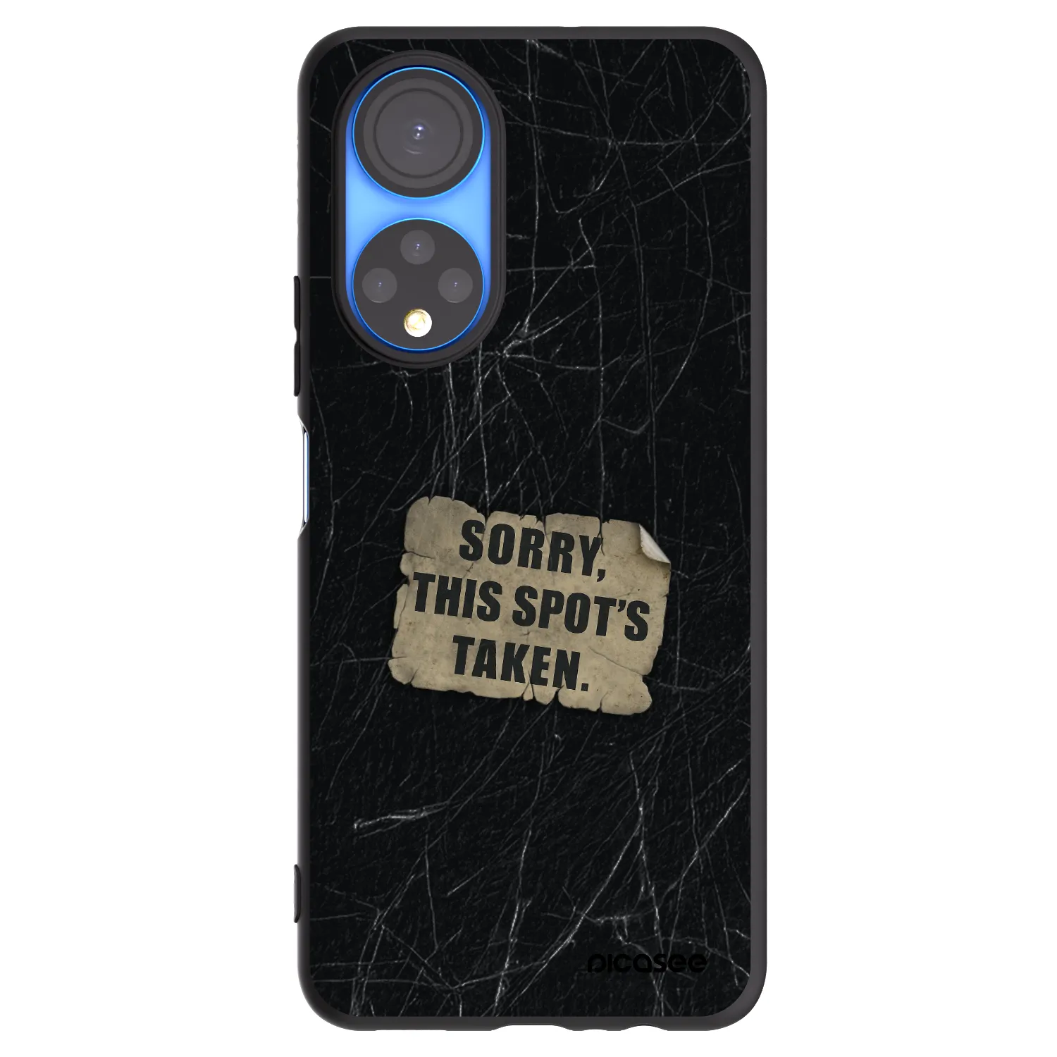 Picasee husă neagră din silicon pentru Honor X7 - SORRY