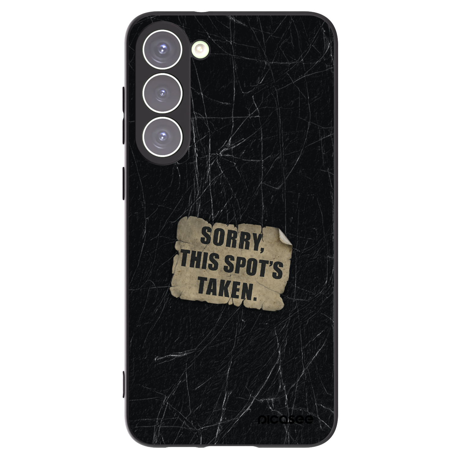 Picasee husă neagră din silicon pentru Samsung Galaxy S23+ 5G - SORRY