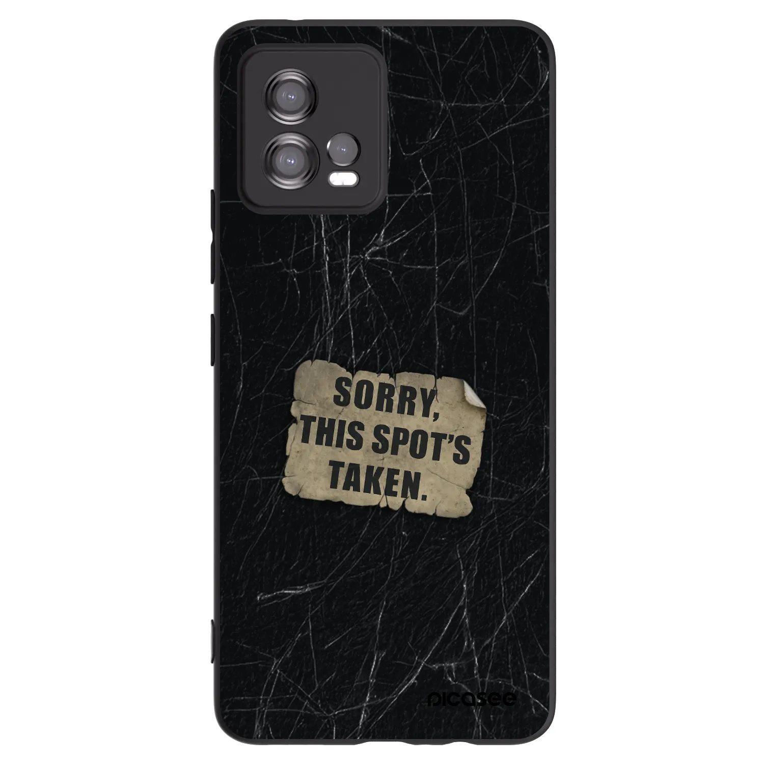 Picasee husă neagră din silicon pentru Motorola Moto G72 - SORRY