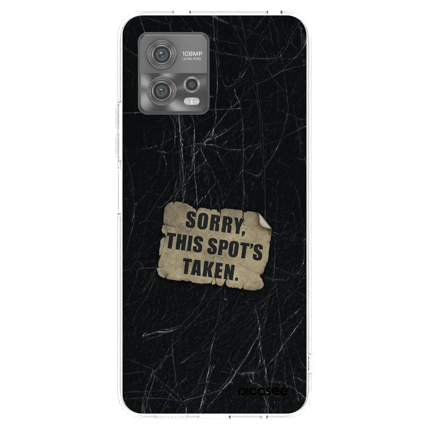 Picasee husă transparentă din silicon pentru Motorola Moto G72 - SORRY