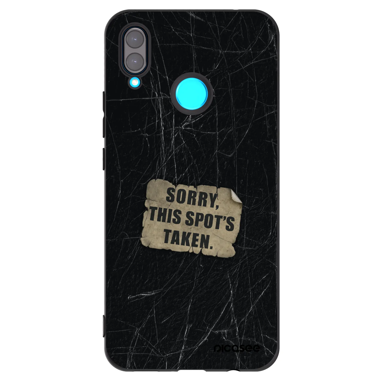 Picasee husă neagră din silicon pentru Huawei Nova 3i - SORRY