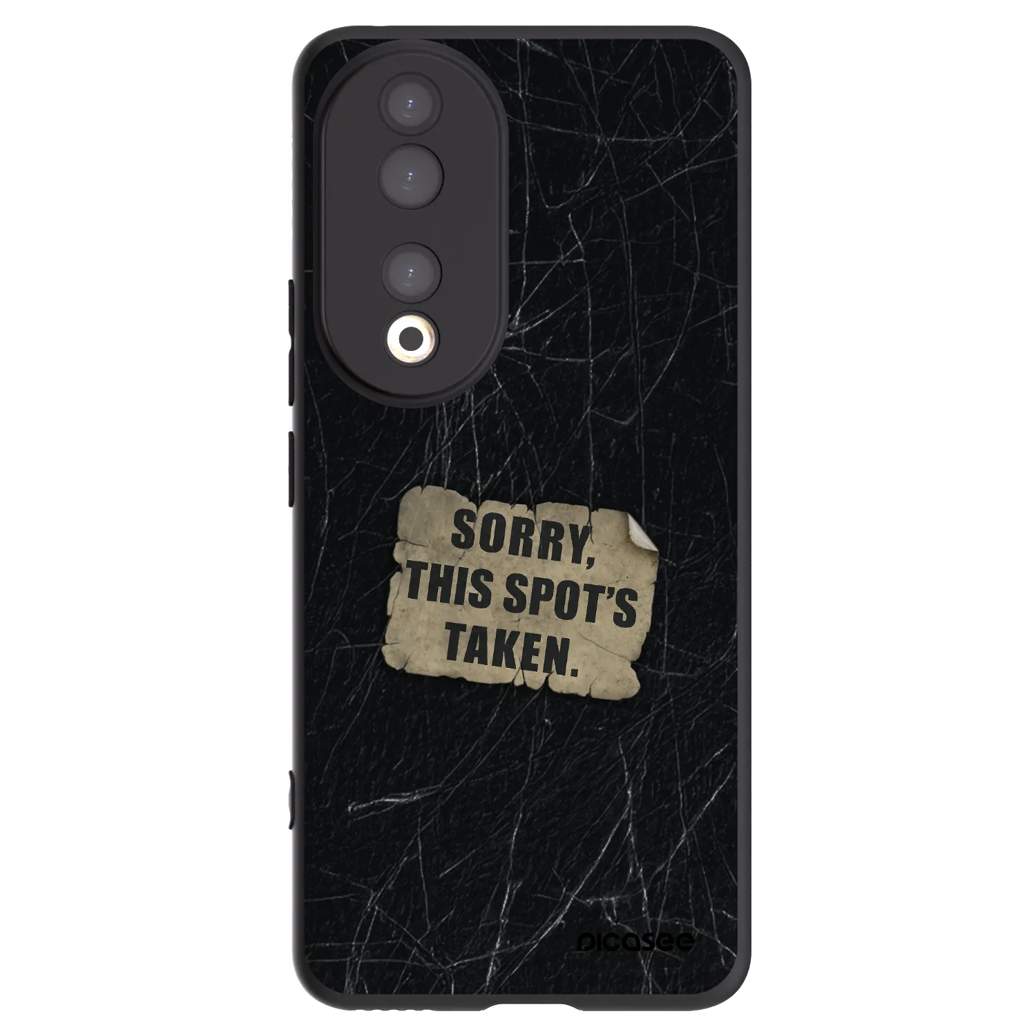 Picasee husă neagră din silicon pentru Honor 90 5G - SORRY