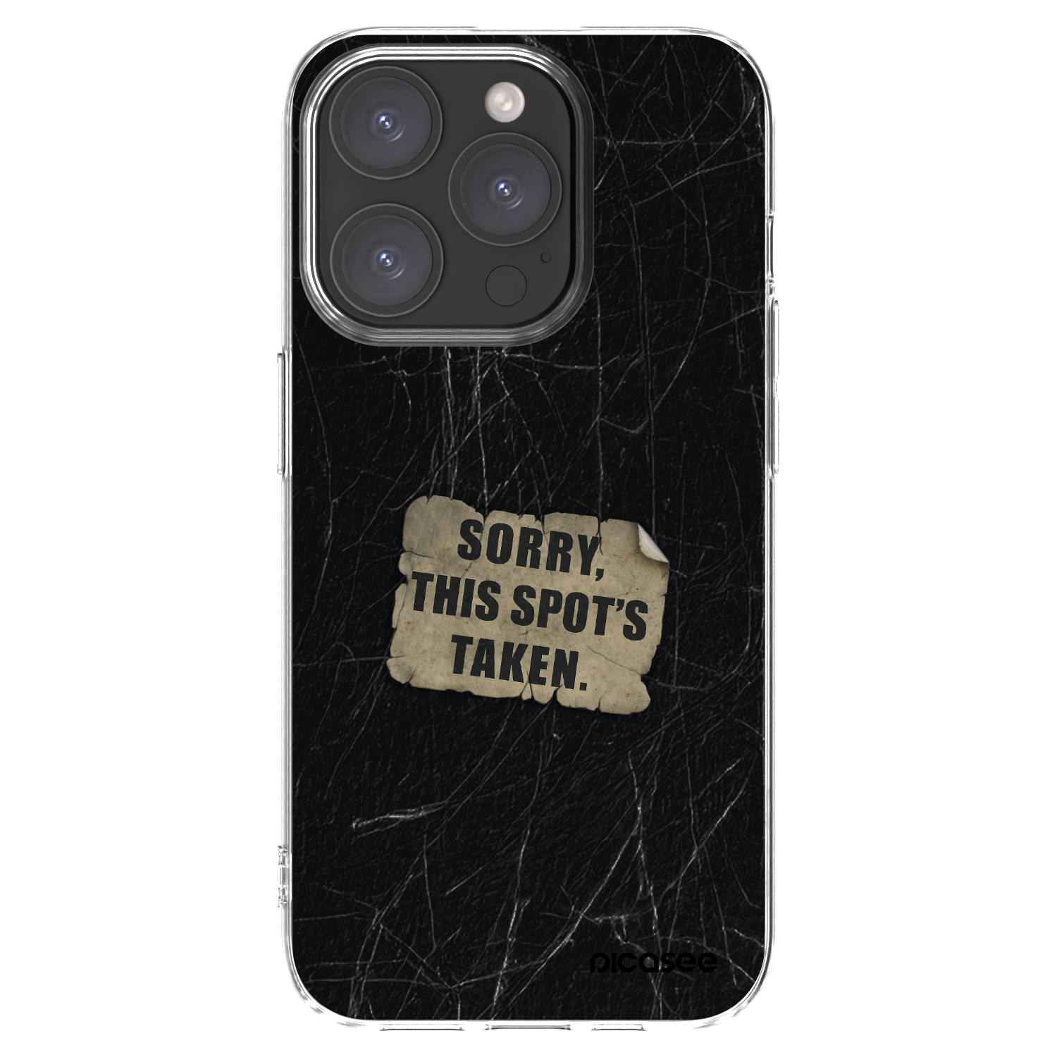 Picasee husă transparentă din silicon pentru Apple iPhone 15 Pro - SORRY